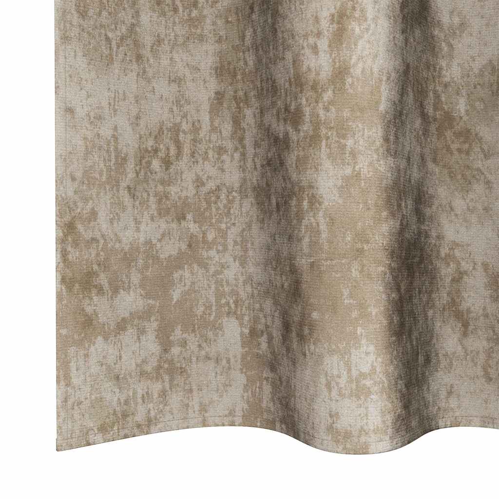 Tende in Velluto 2 pz Champagne 140 x 140 cm Velluto