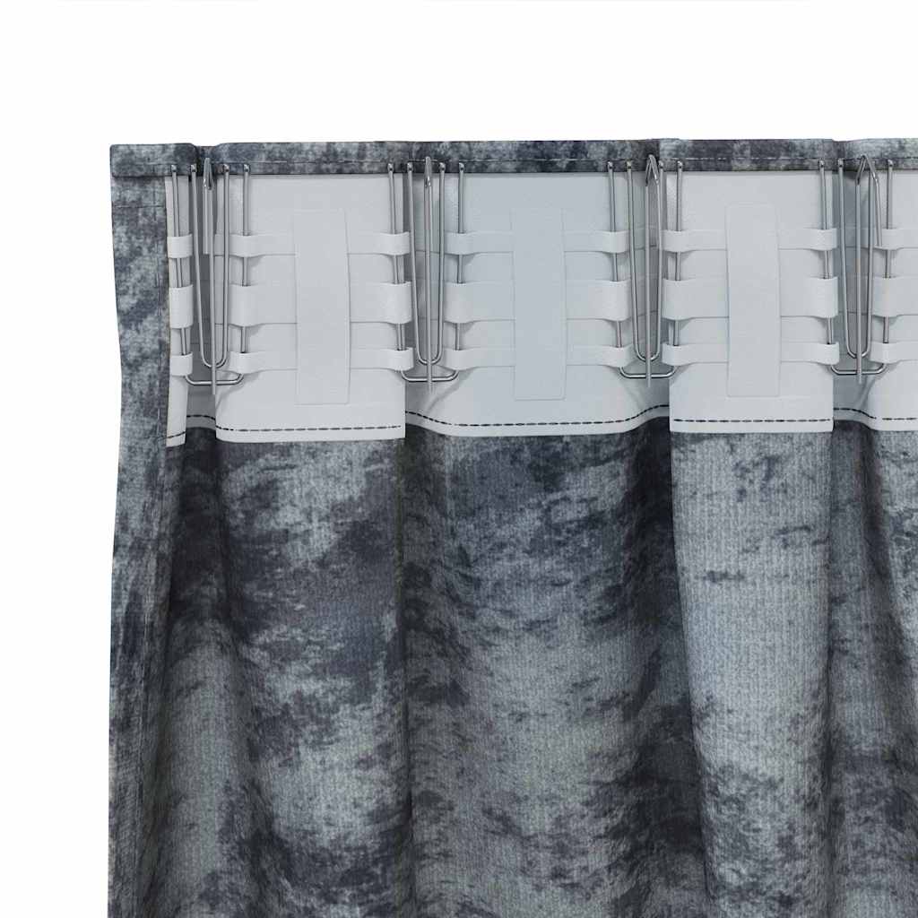 Tende in Velluto 2 pz Grigio Argento 140 x 140 cm Velluto