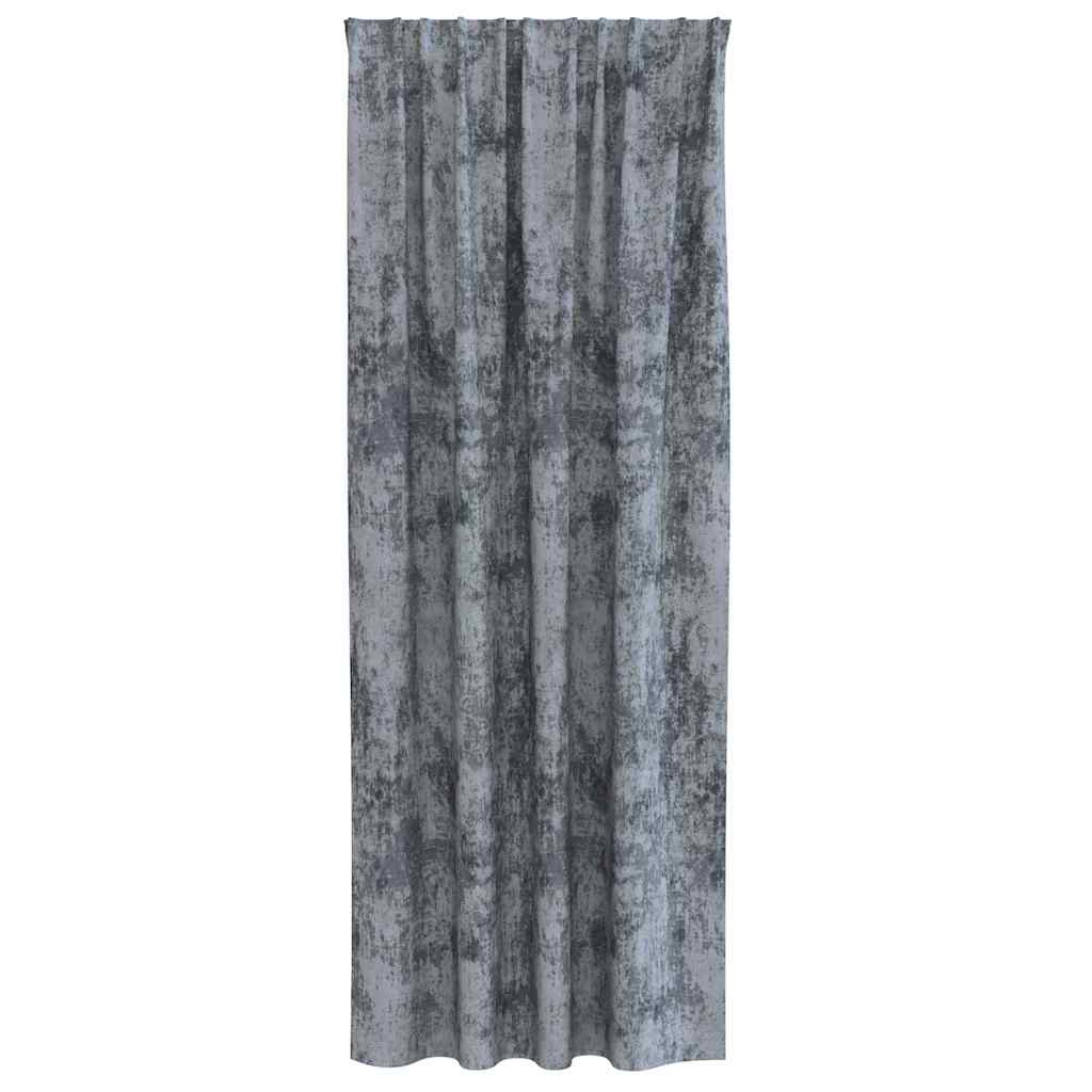 Tende in Velluto 2 pz Grigio Argento 260 x 140 cm Velluto