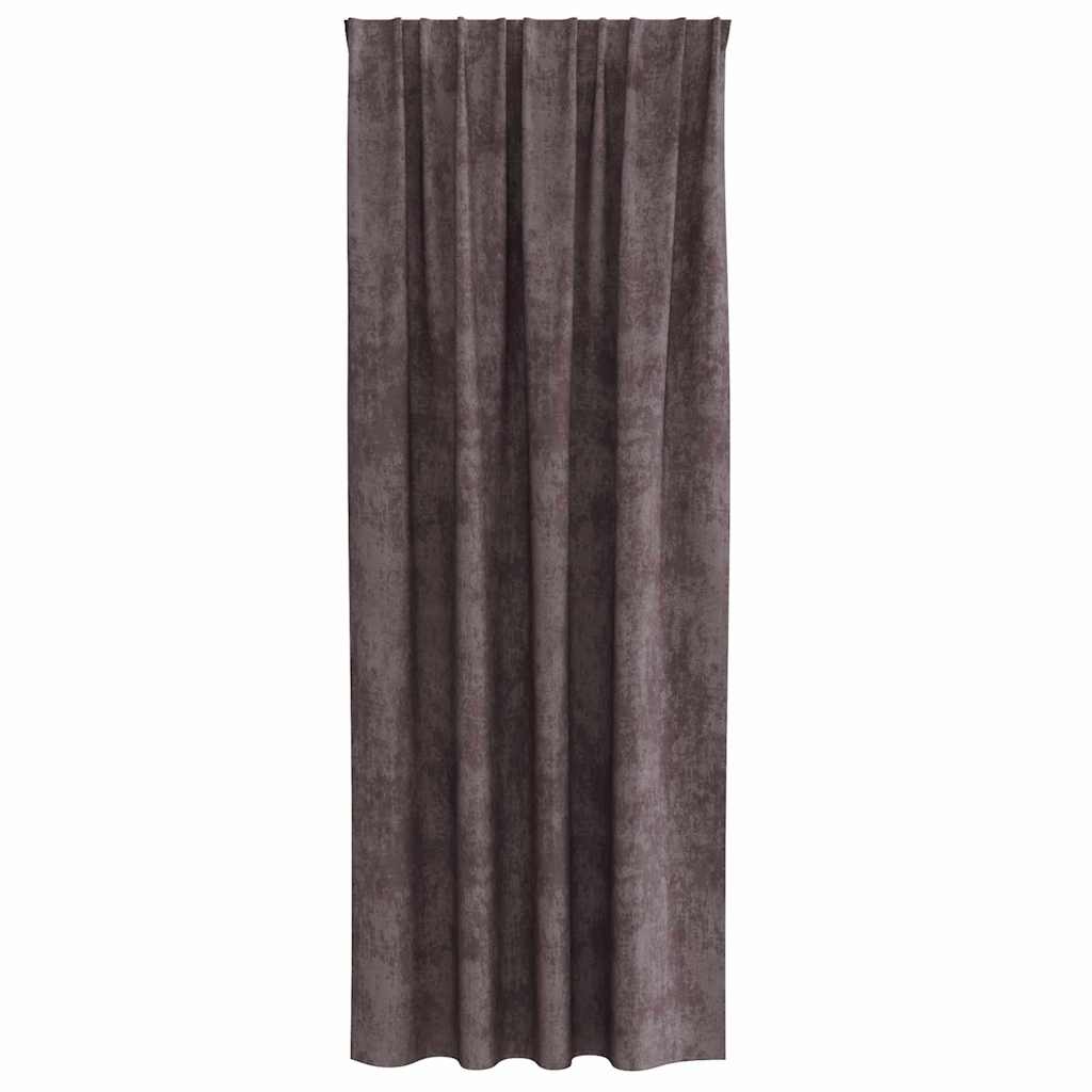 Tende in Velluto 2 pz Marrone 245 x 140 cm Velluto