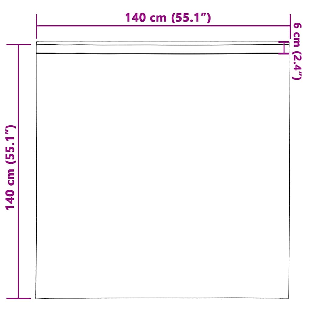 Tende in Velluto 2 pz Crema 140 x 140 cm Velluto