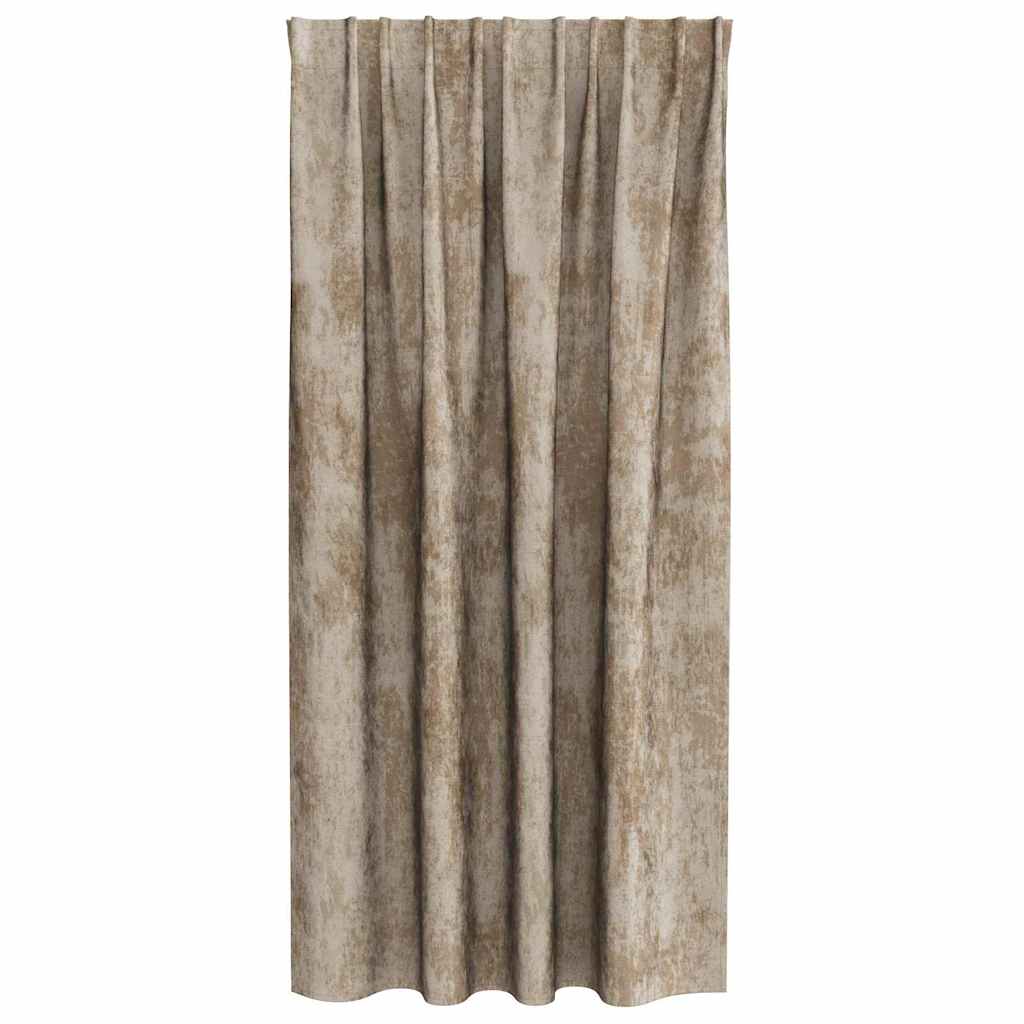 Tende in Velluto 2 pz Champagne 175 x 140 cm Velluto