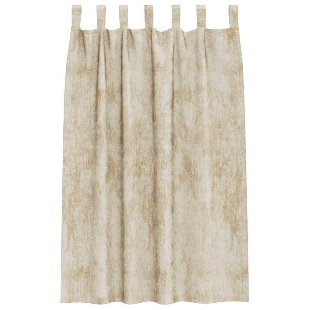 Tende in Velluto 2 pz Crema 175 x 140 cm Velluto