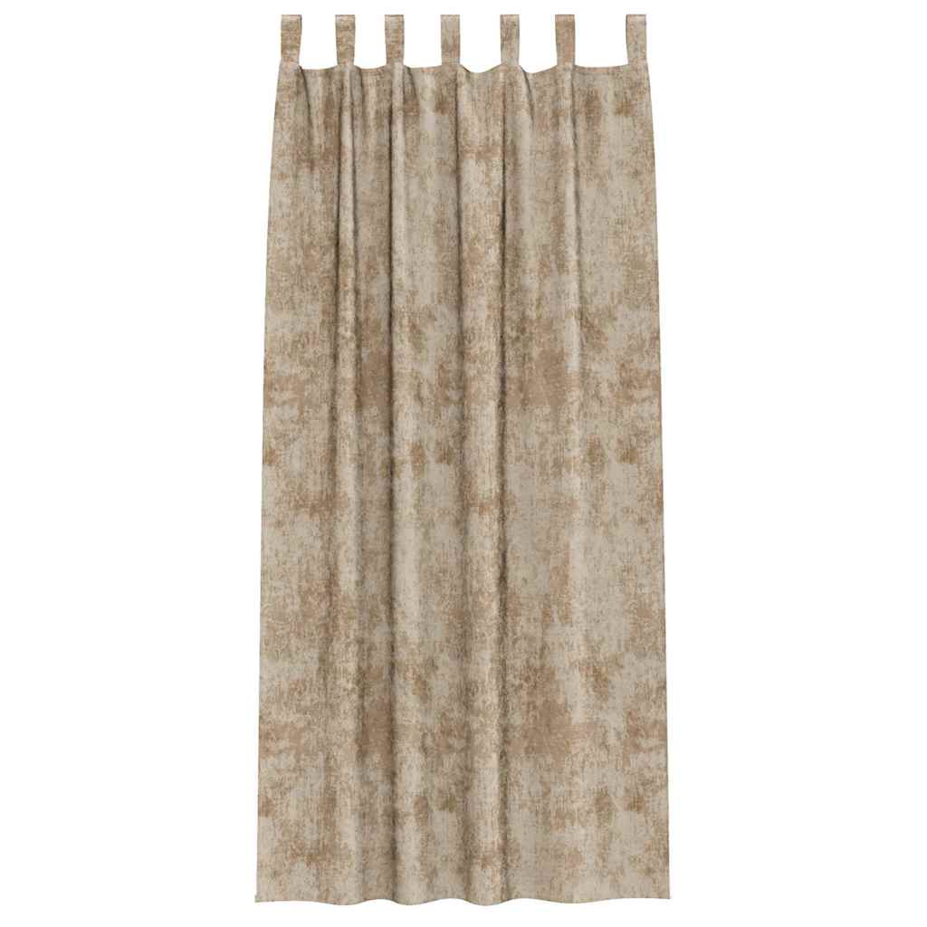 Tende in Velluto 2 pz Champagne 260 x 140 cm Velluto