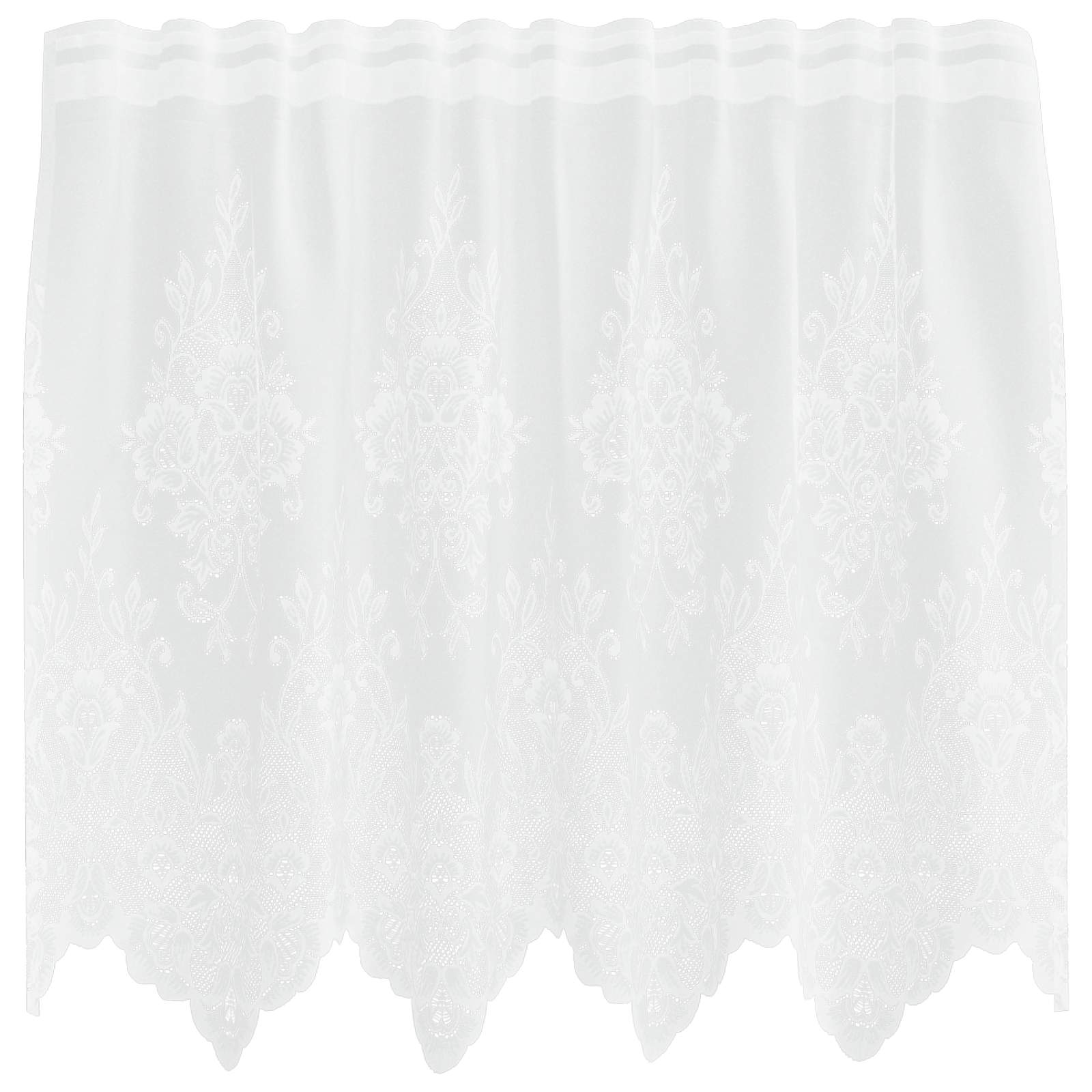 Tenda in Pizzo Bianco 120 x 150 cm Poliestere