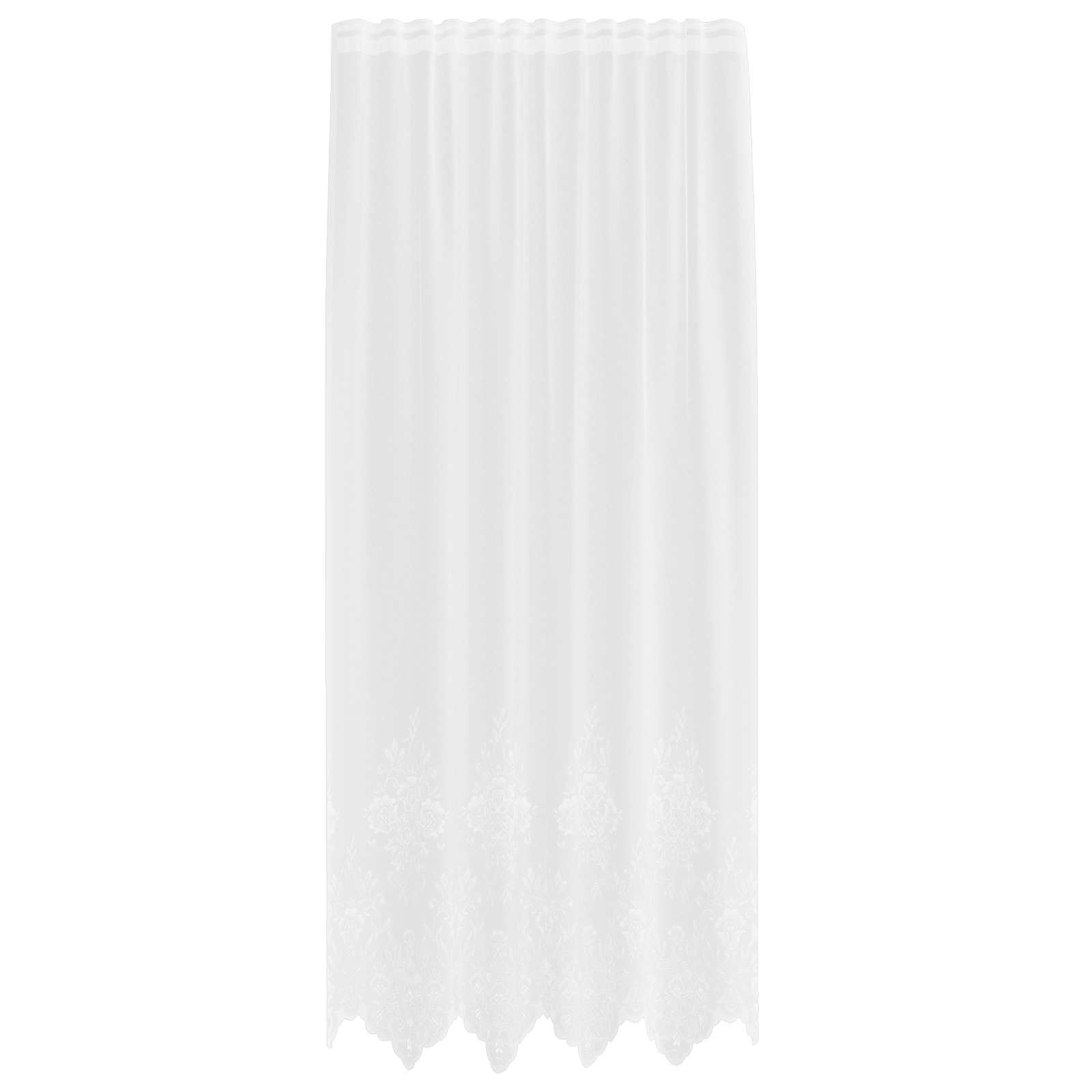 Tenda in Pizzo Bianco 200 x 150 cm Poliestere