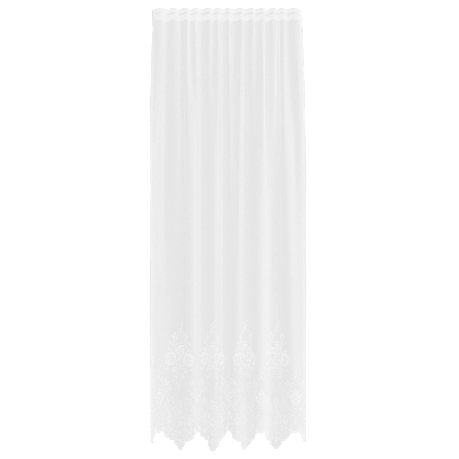 Tenda in Pizzo Bianco 300 x 150 cm Poliestere