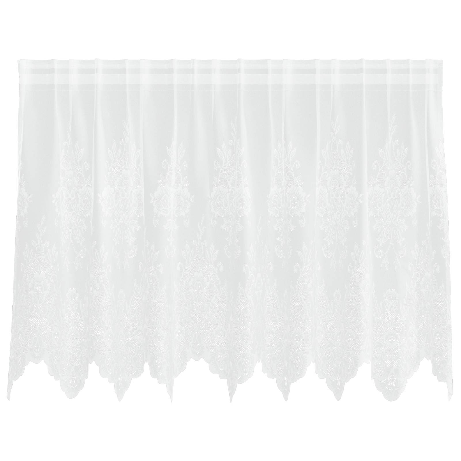 Tenda in Pizzo Bianco 100 x 200 cm Poliestere
