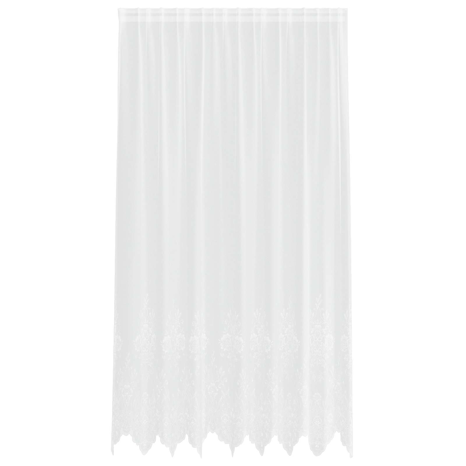 Tenda in Pizzo Bianco 245 x 200 cm Poliestere