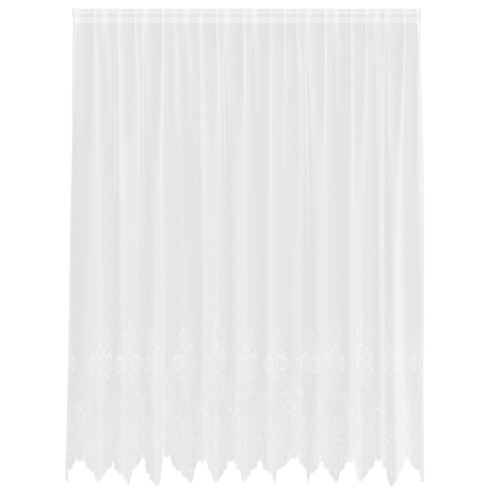 Tenda in Pizzo Bianco 240 x 300 cm Poliestere