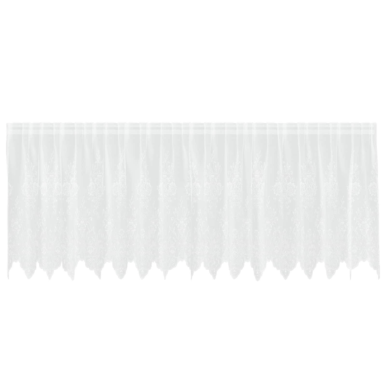 Tenda in Pizzo Bianco 100 x 400 cm Poliestere
