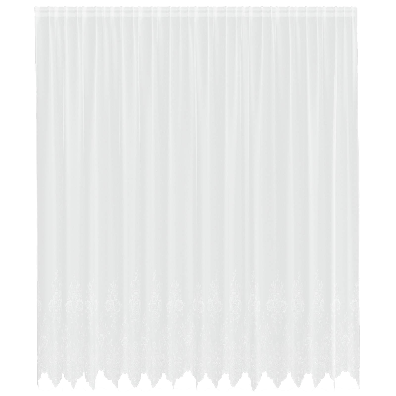 Tenda in Pizzo Bianco 280 x 400 cm Poliestere