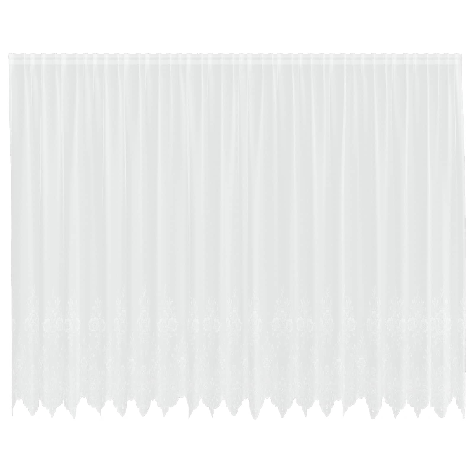 Tenda in Pizzo Bianco 200 x 500 cm Poliestere