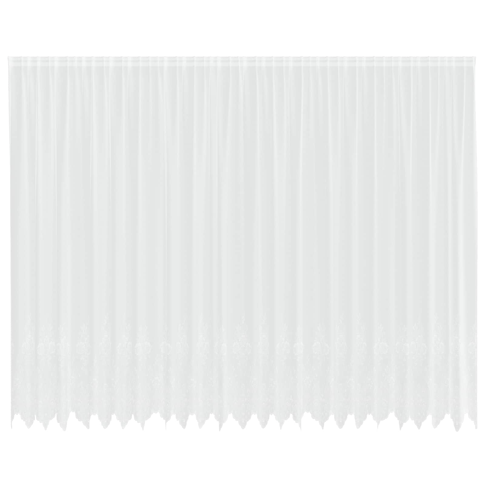 Tenda in Pizzo Bianco 260 x 600 cm Poliestere