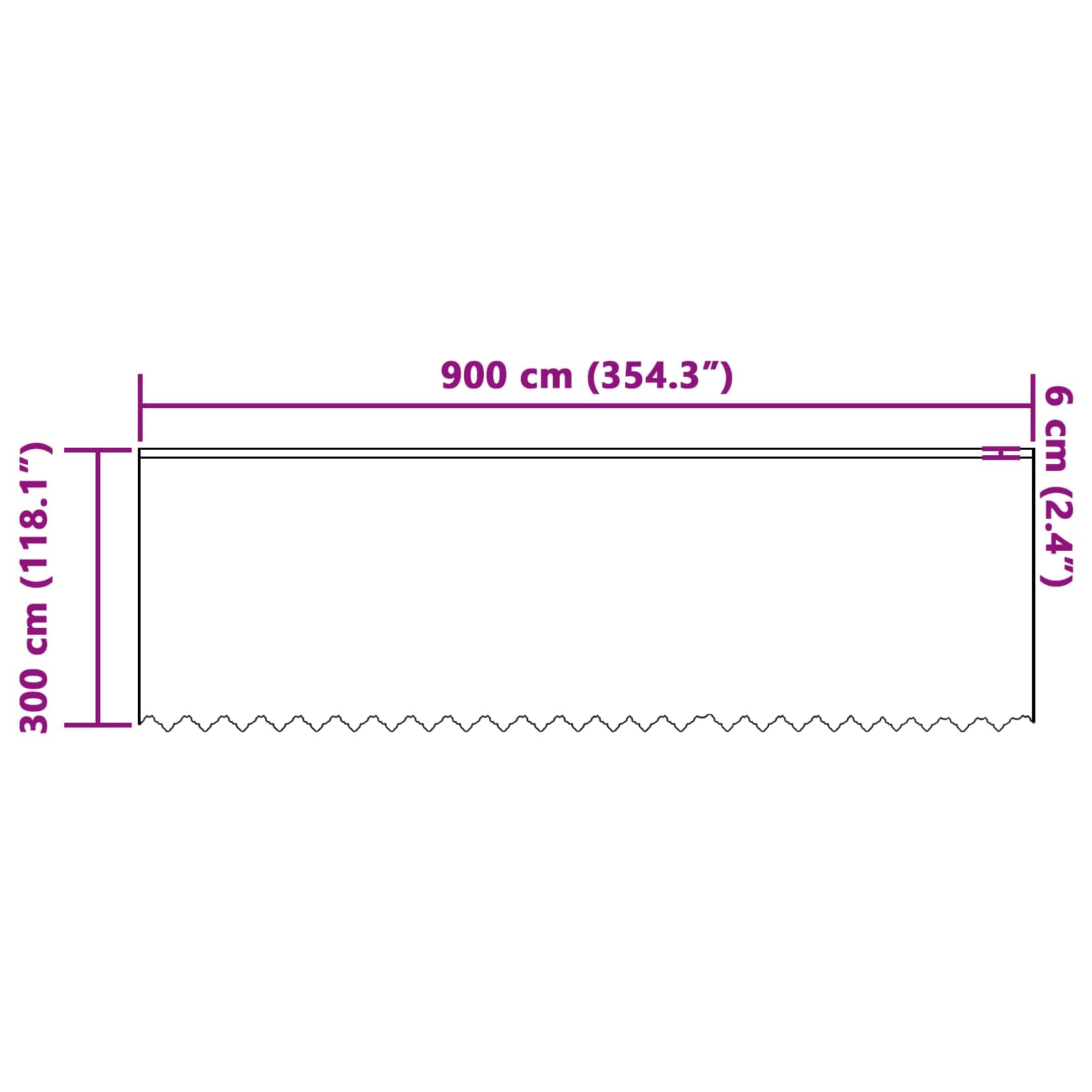 Tenda in Pizzo Bianco 300 x 900 cm Poliestere
