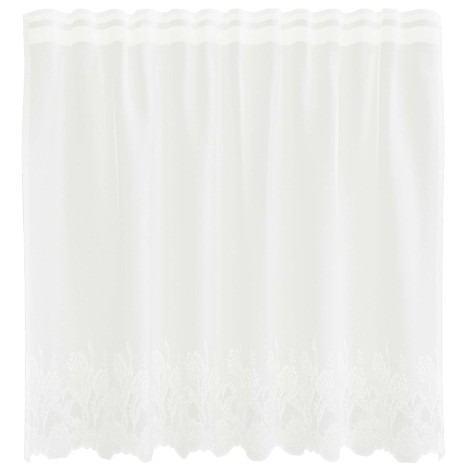 Tenda in Pizzo Bianco 80 x 150 cm Poliestere