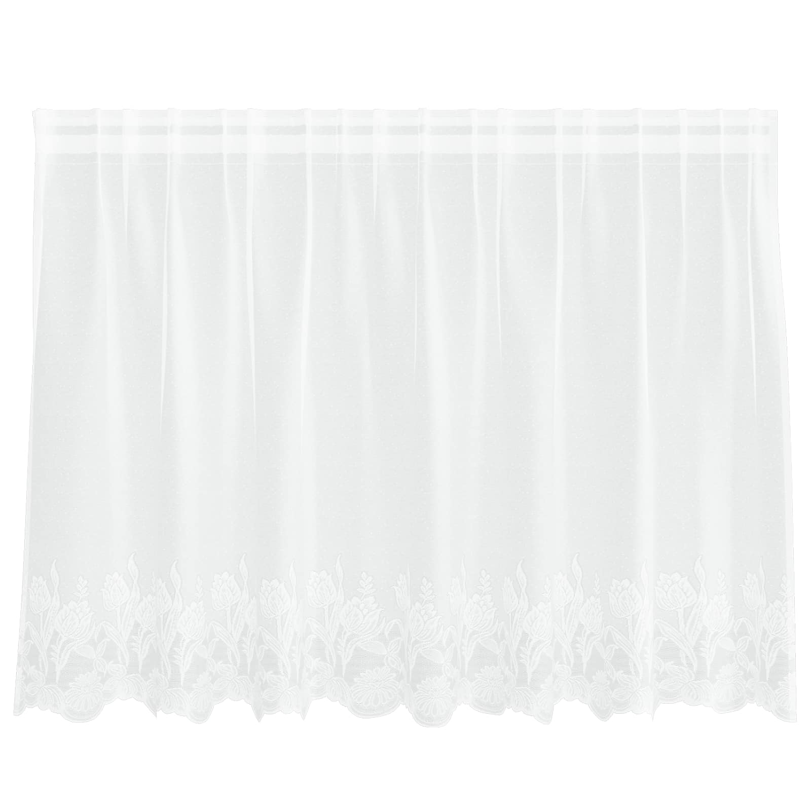 Tenda in Pizzo Bianco 200 x 120 cm Poliestere