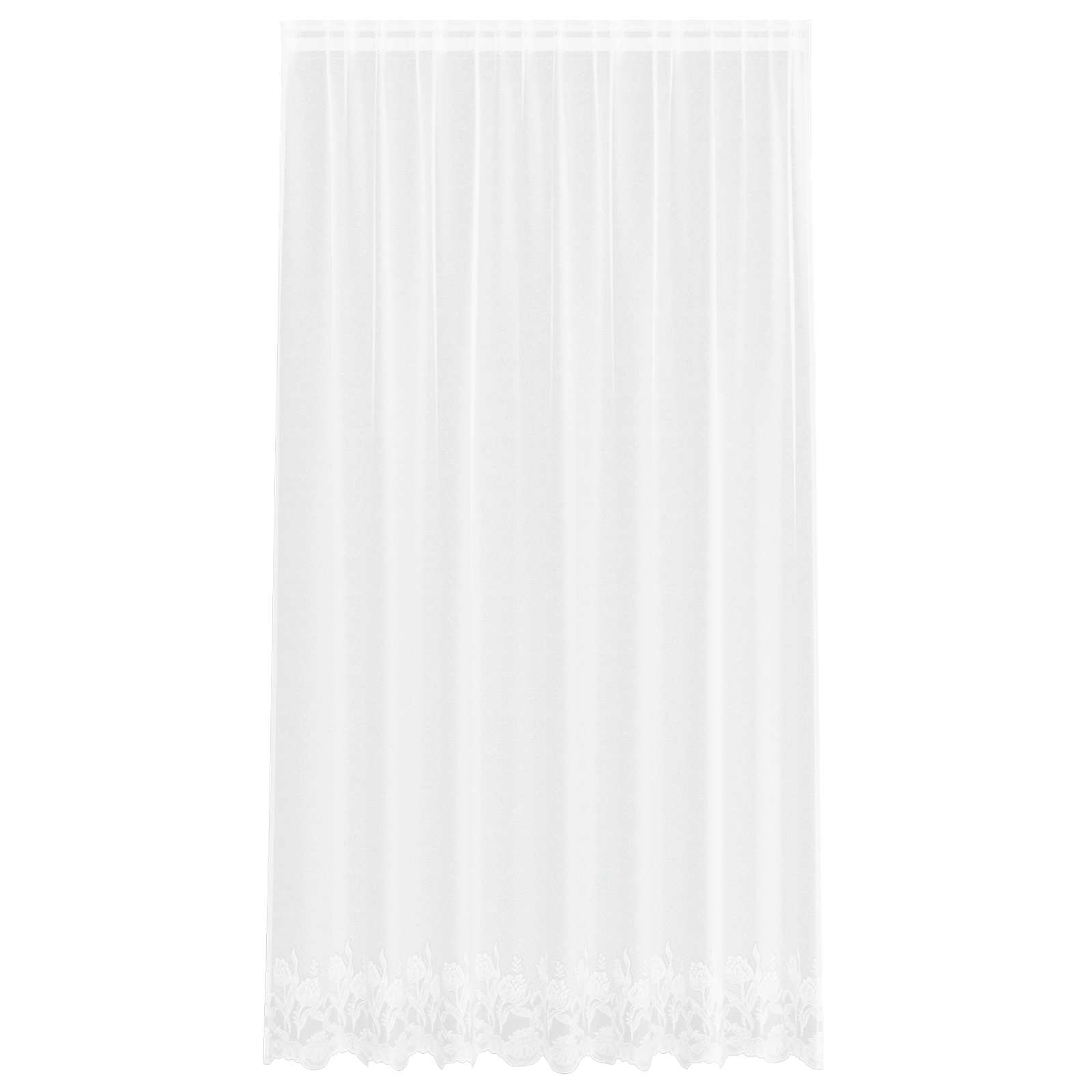 Tenda in Pizzo Bianco 245 x 200 cm Poliestere