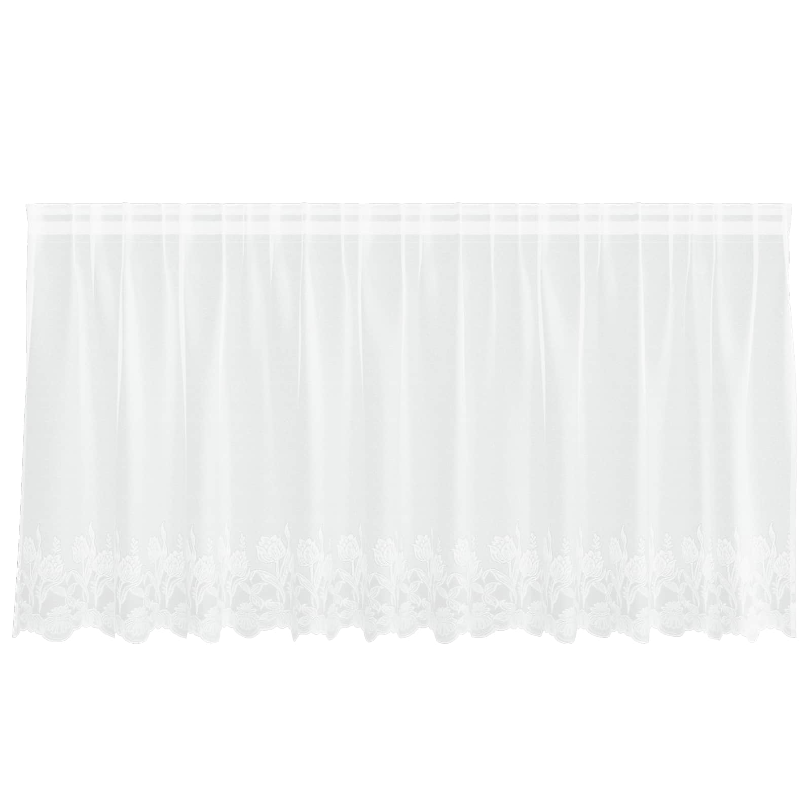 Tenda in Pizzo Bianco 80 x 300 cm Poliestere