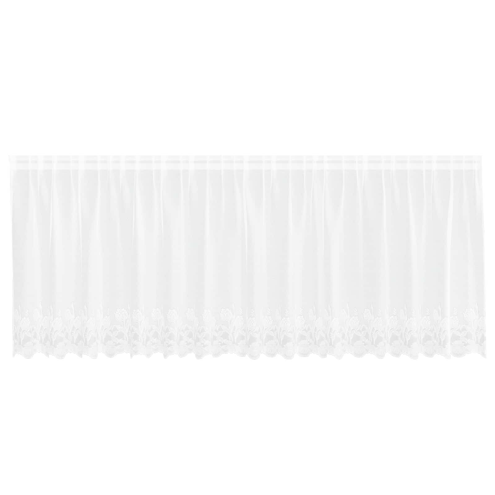 Tenda in Pizzo Bianco 100 x 400 cm Poliestere