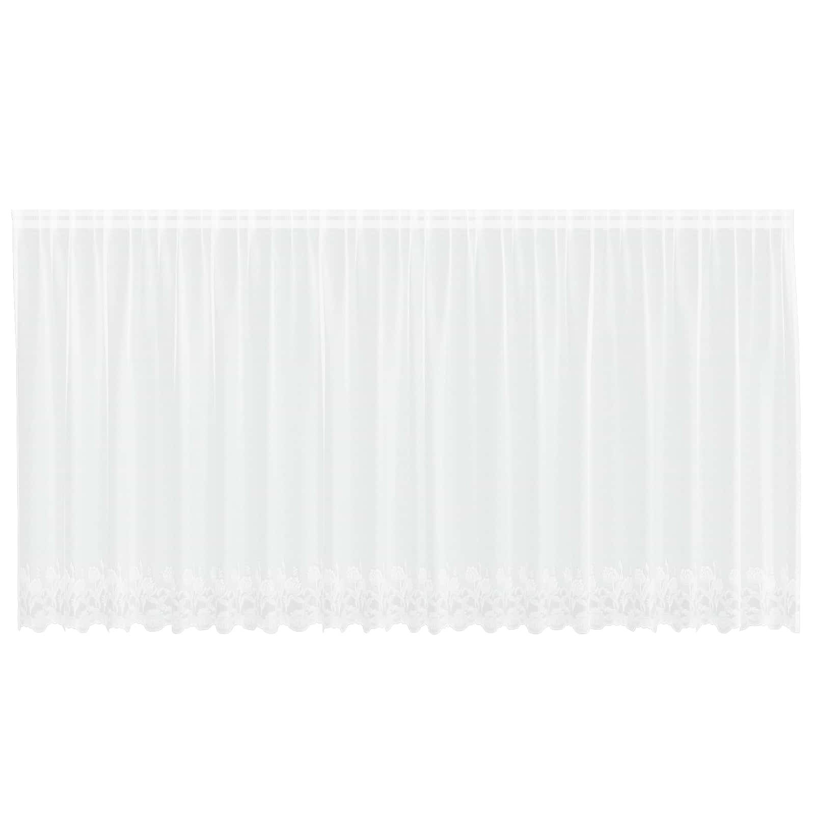 Tenda in Pizzo Bianco 160 x 500 cm Poliestere