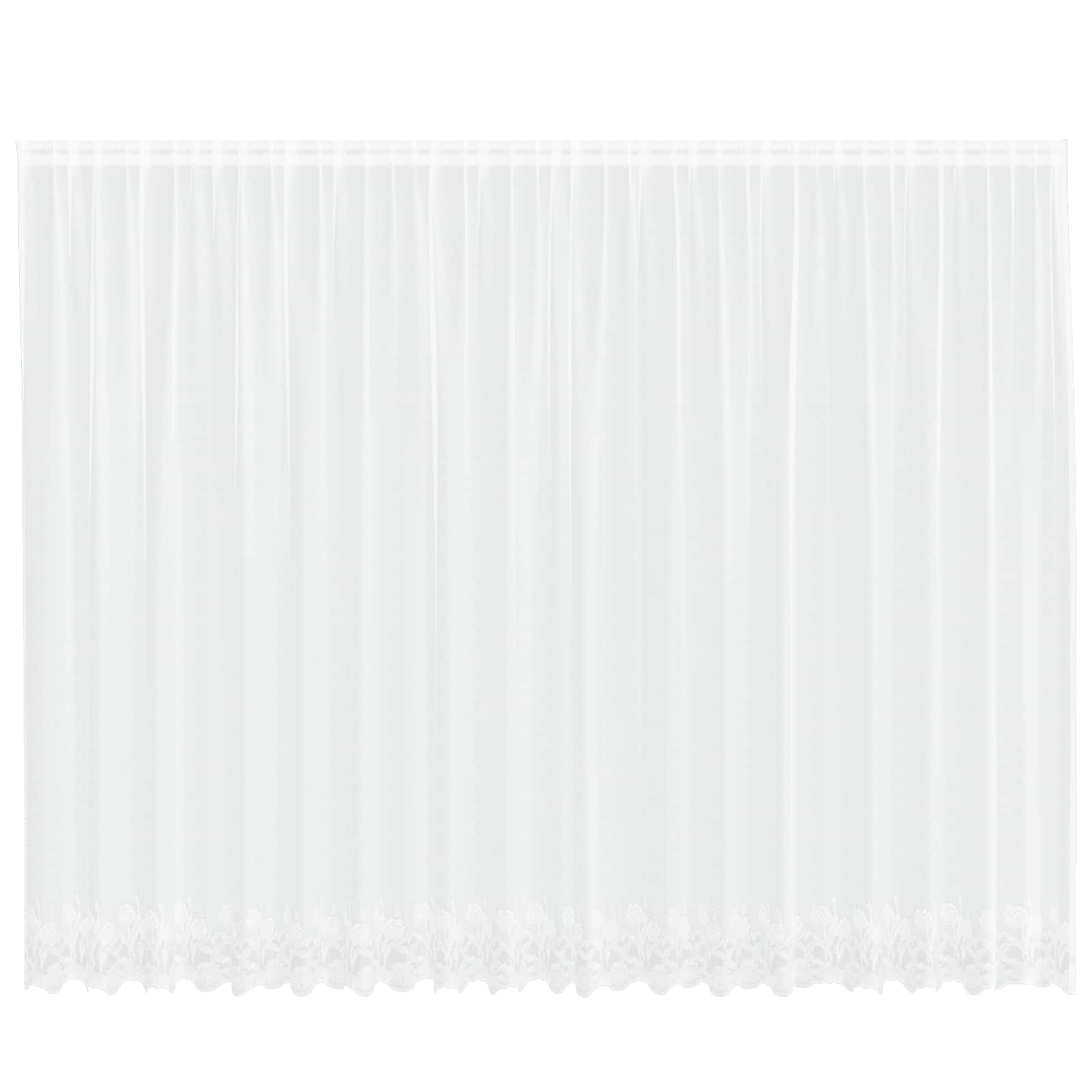 Tenda in Pizzo Bianco 245 x 500 cm Poliestere