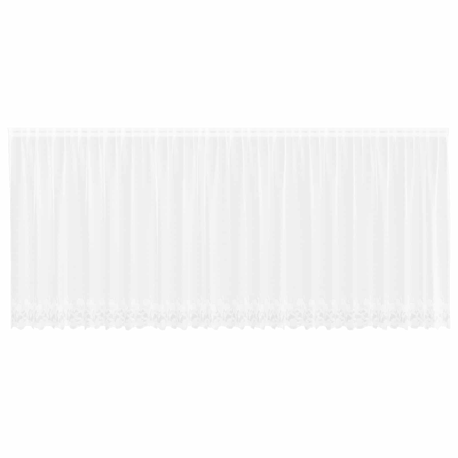 Tenda in Pizzo Bianco 140 x 600 cm Poliestere