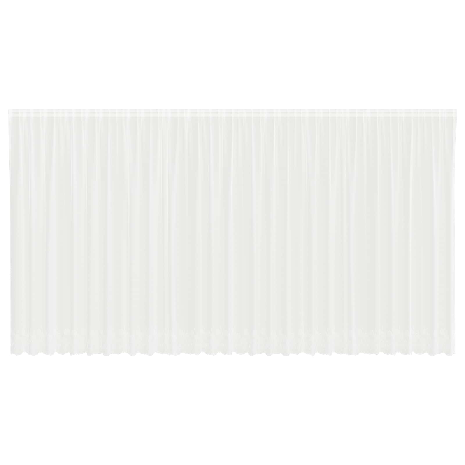 Tenda in Pizzo Bianco 245 x 750 cm Poliestere