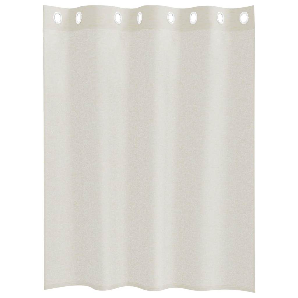 Tenda in Velo 2 pz Crema 140 x 140 cm Poliestere