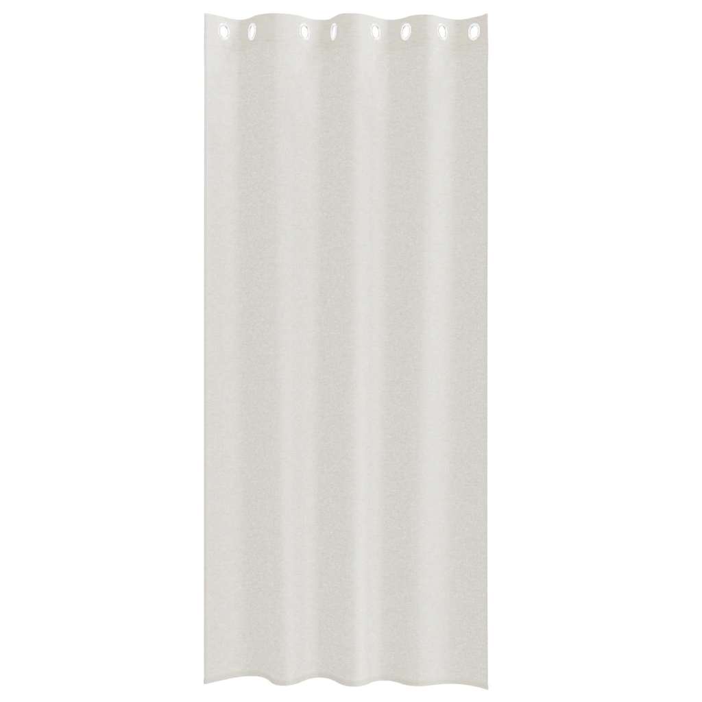 Tenda in Velo 2 pz Crema 260 x 140 cm Poliestere
