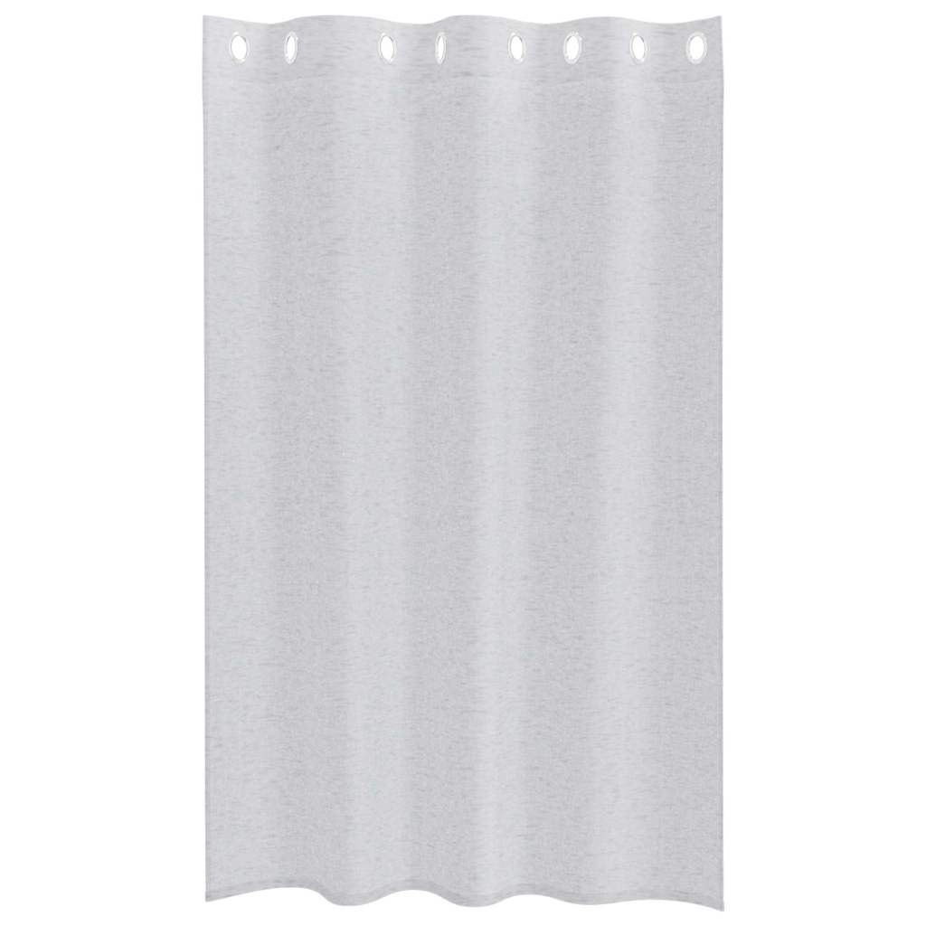 Tenda in Velo 2 pz Grigio chiaro 175 x 140 cm Poliestere
