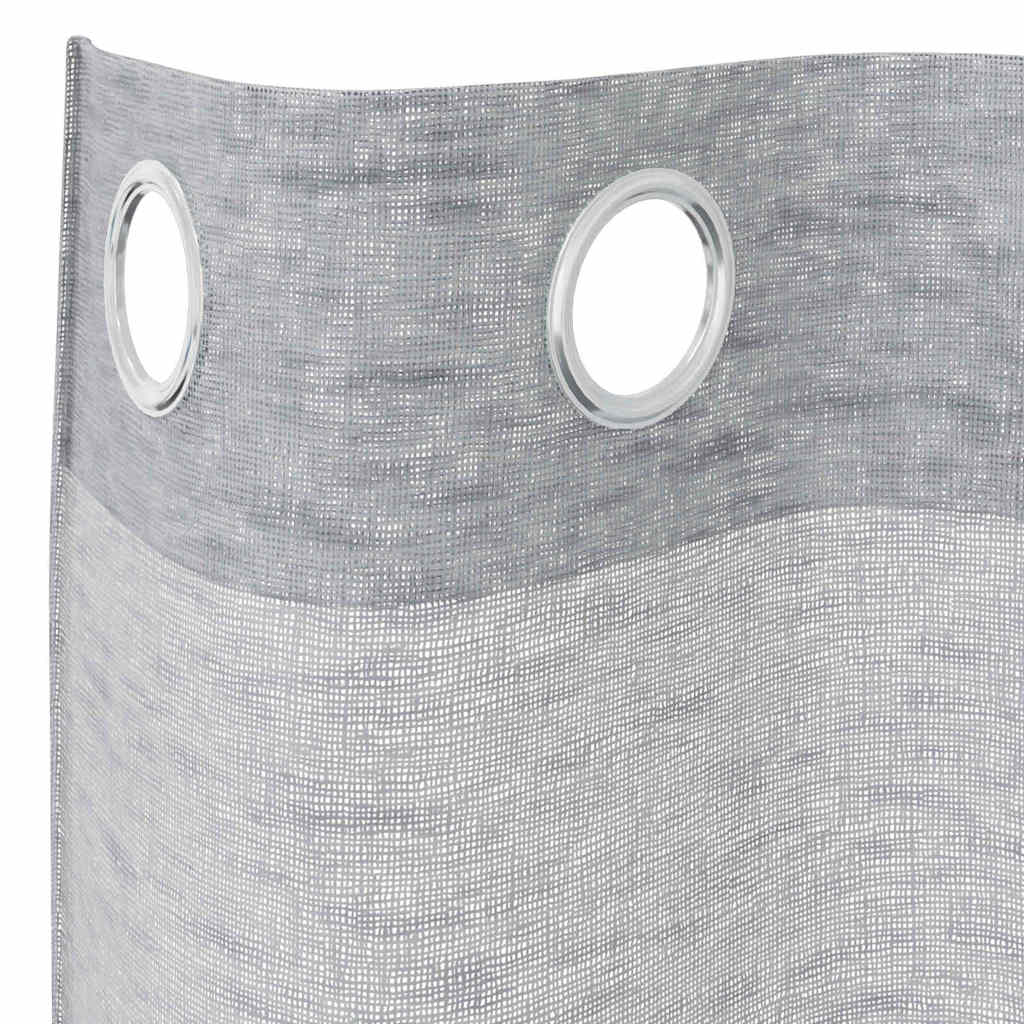 Tenda in Velo 2 pz Grigio scuro 260 x 140 cm Poliestere
