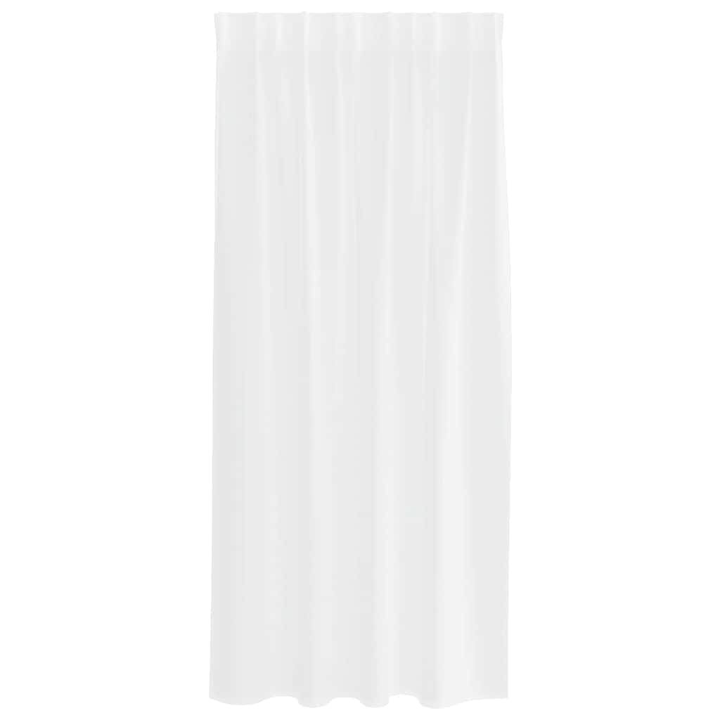 Tenda in Velo 2 pz Bianco 175 x 140 cm Poliestere