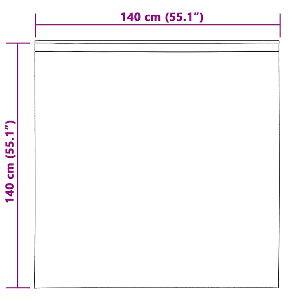 Tenda in Velo 2 pz Sabbia 140 x 140 cm Poliestere