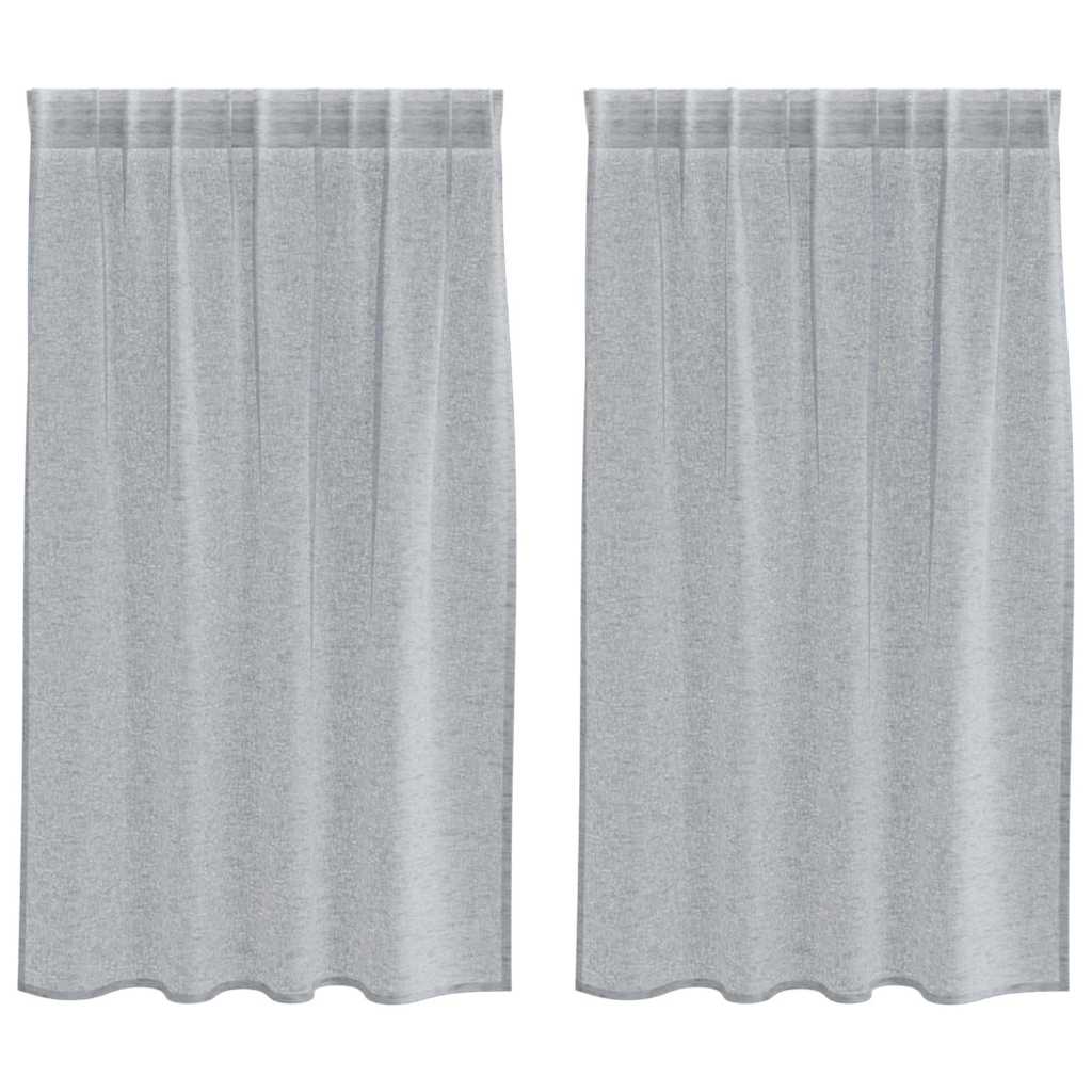 Tenda in Velo 2 pz Grigio scuro 140 x 140 cm Poliestere