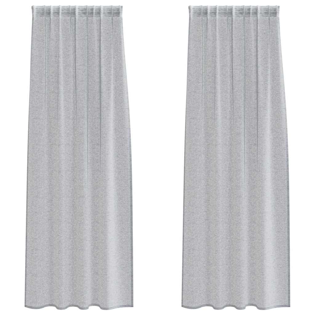 Tenda in Velo 2 pz Grigio scuro 225 x 140 cm Poliestere