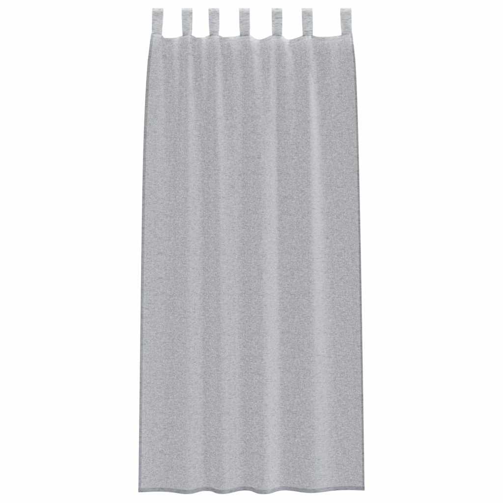 Tenda in Velo 2 pz Grigio scuro 225 x 140 cm Poliestere