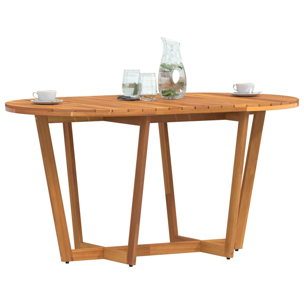 Tavolo da pranzo ovale da giardino 150x90x75 cm