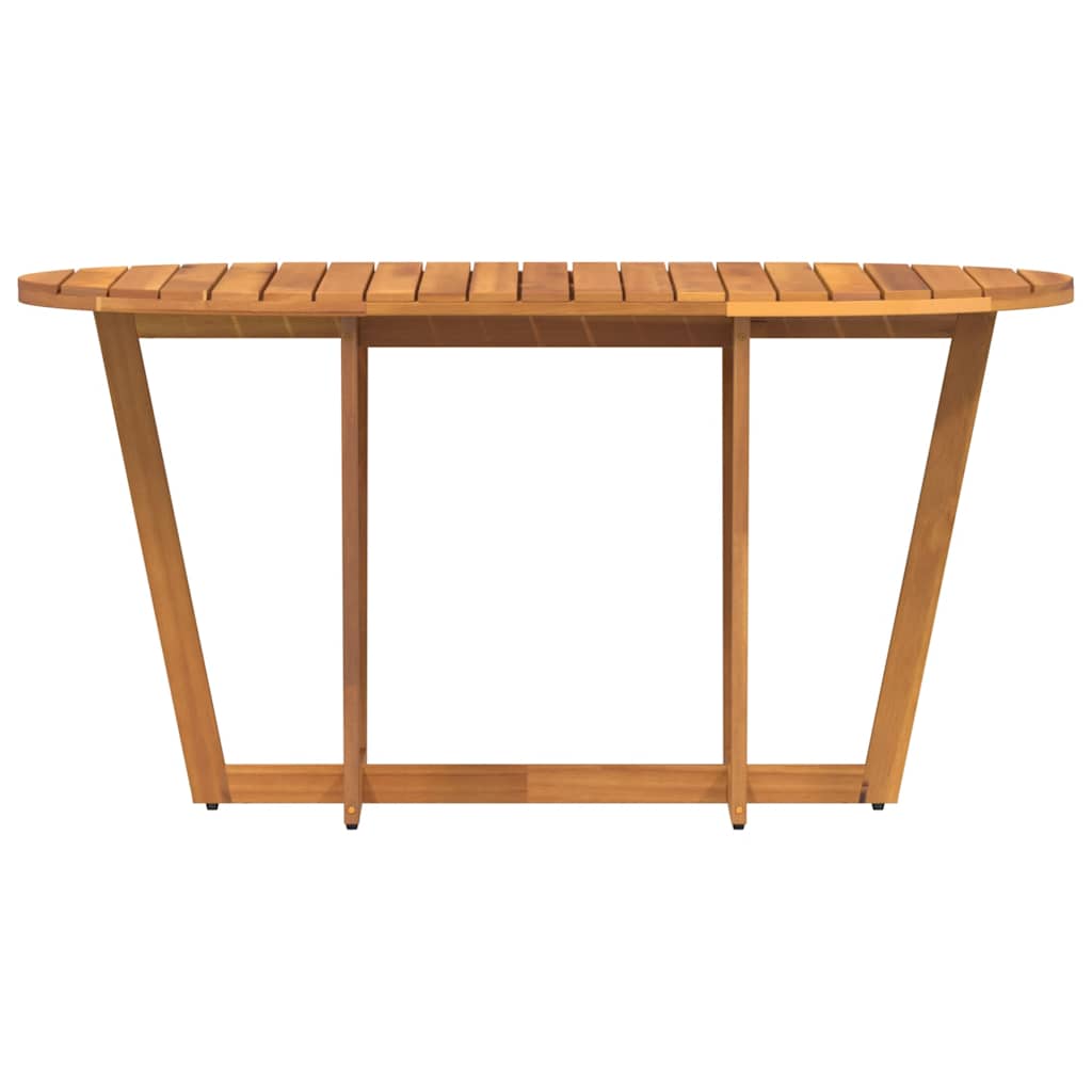 Tavolo da pranzo ovale da giardino 150x90x75 cm