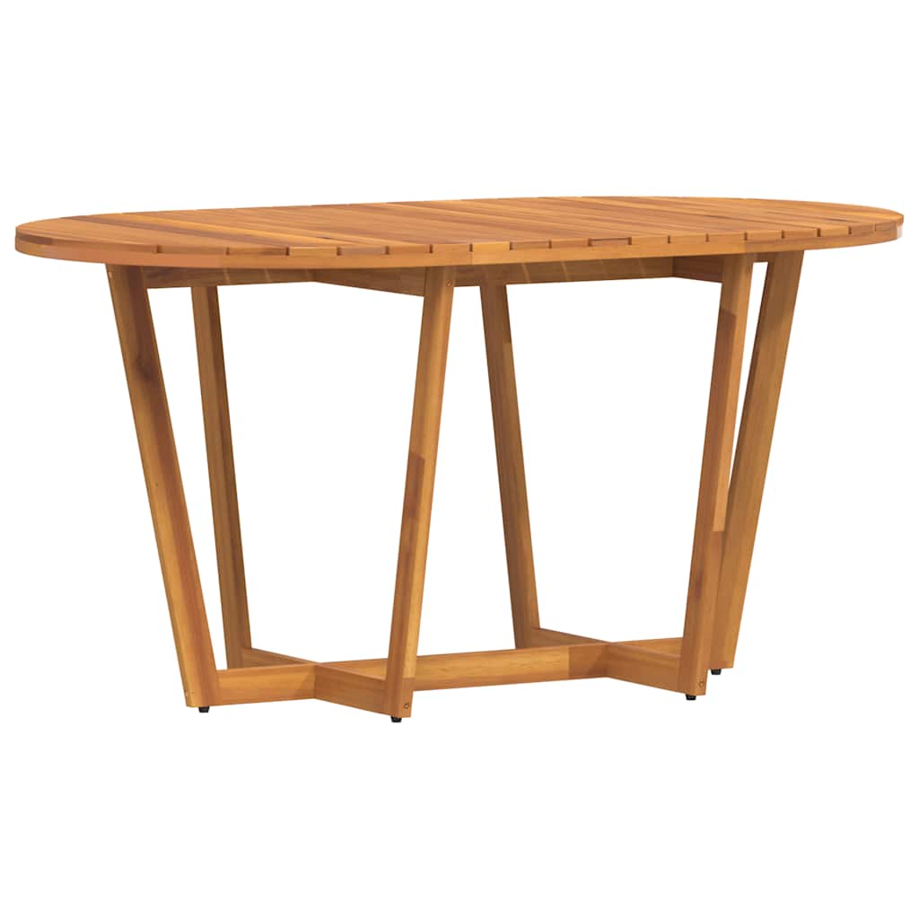 Tavolo da pranzo ovale da giardino 150x90x75 cm