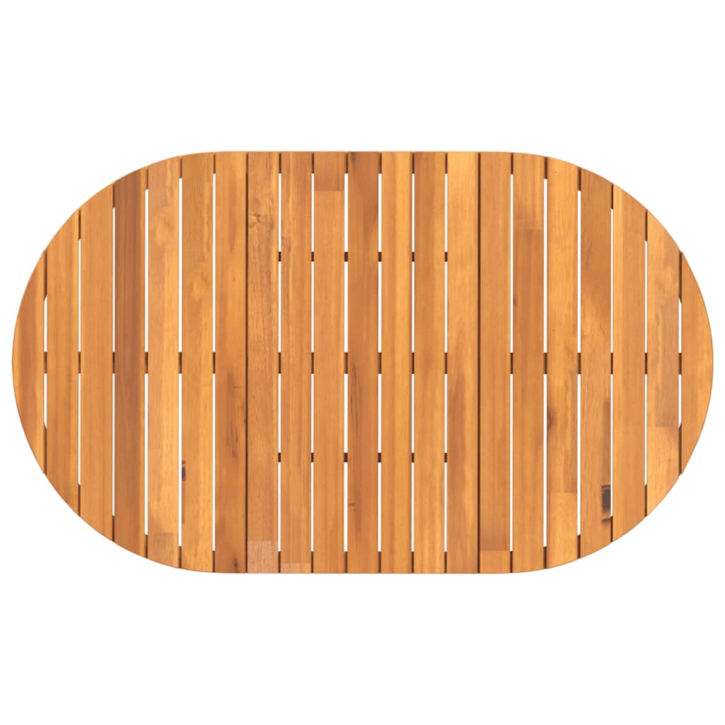 Tavolo da pranzo ovale da giardino 150x90x75 cm
