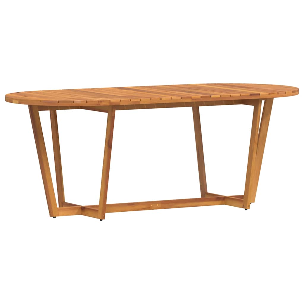 Tavolo da pranzo ovale da giardino 200x90x75 cm