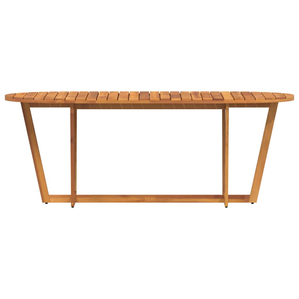 Tavolo da pranzo ovale da giardino 200x90x75 cm