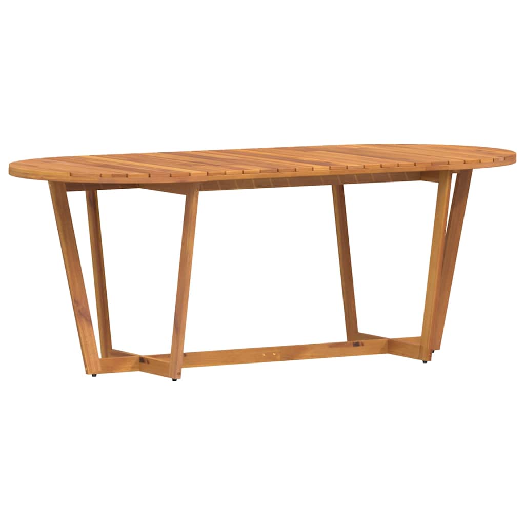 Tavolo da pranzo ovale da giardino 200x90x75 cm