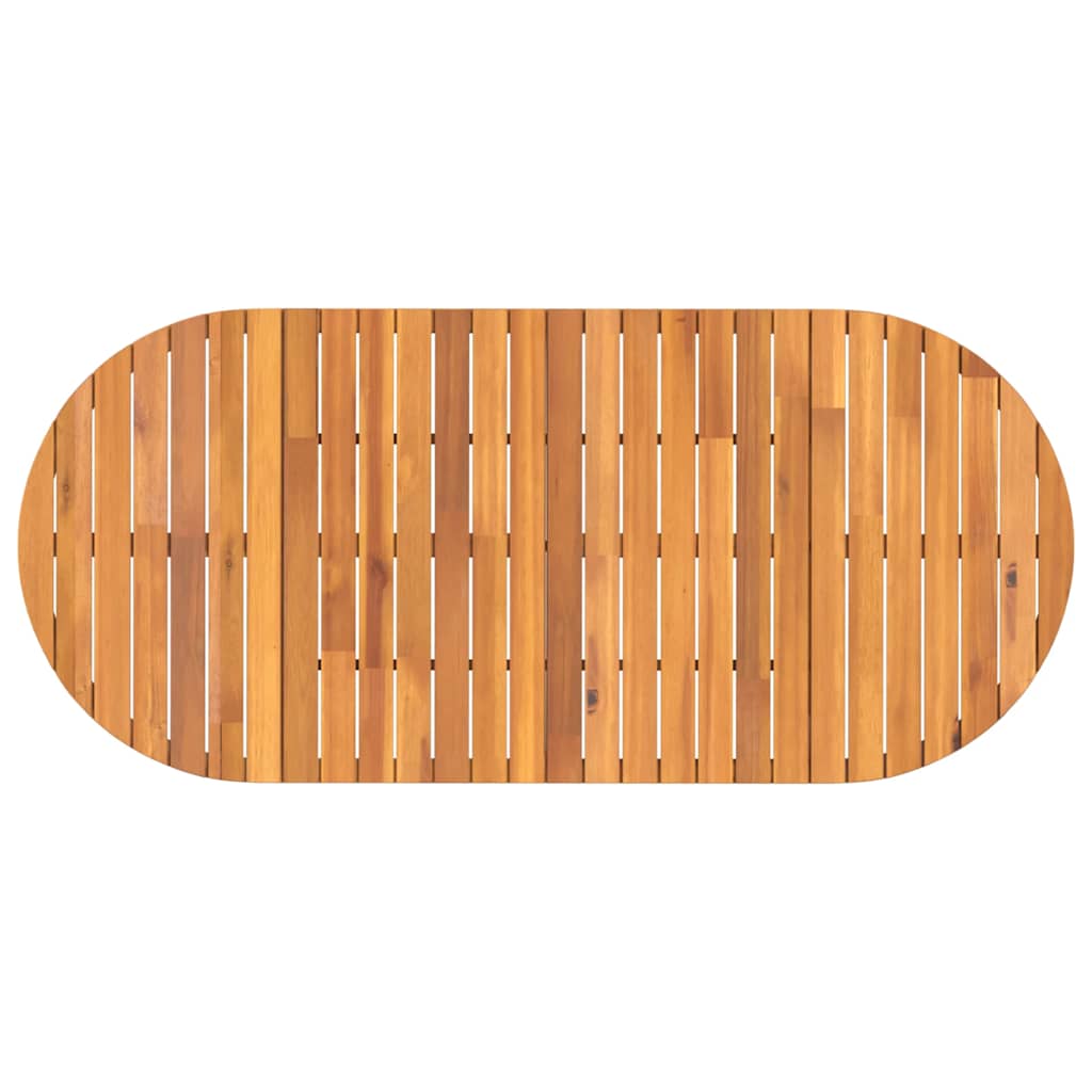 Tavolo da pranzo ovale da giardino 200x90x75 cm