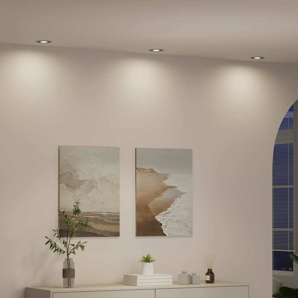 Spotlight Argento 9 x 9 x 2 cm Alluminio