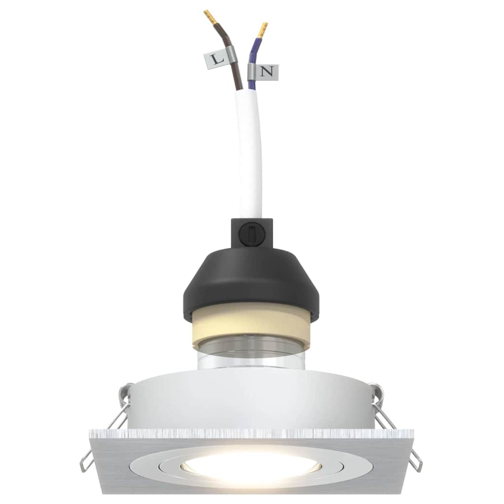 Spotlight 6 pz Argento 9 x 9 x 2 cm Alluminio