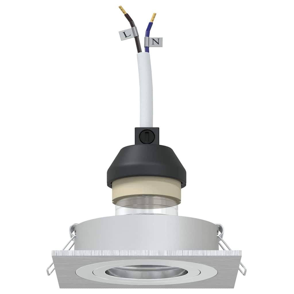 Spotlight 6 pz Argento 9 x 9 x 2 cm Alluminio