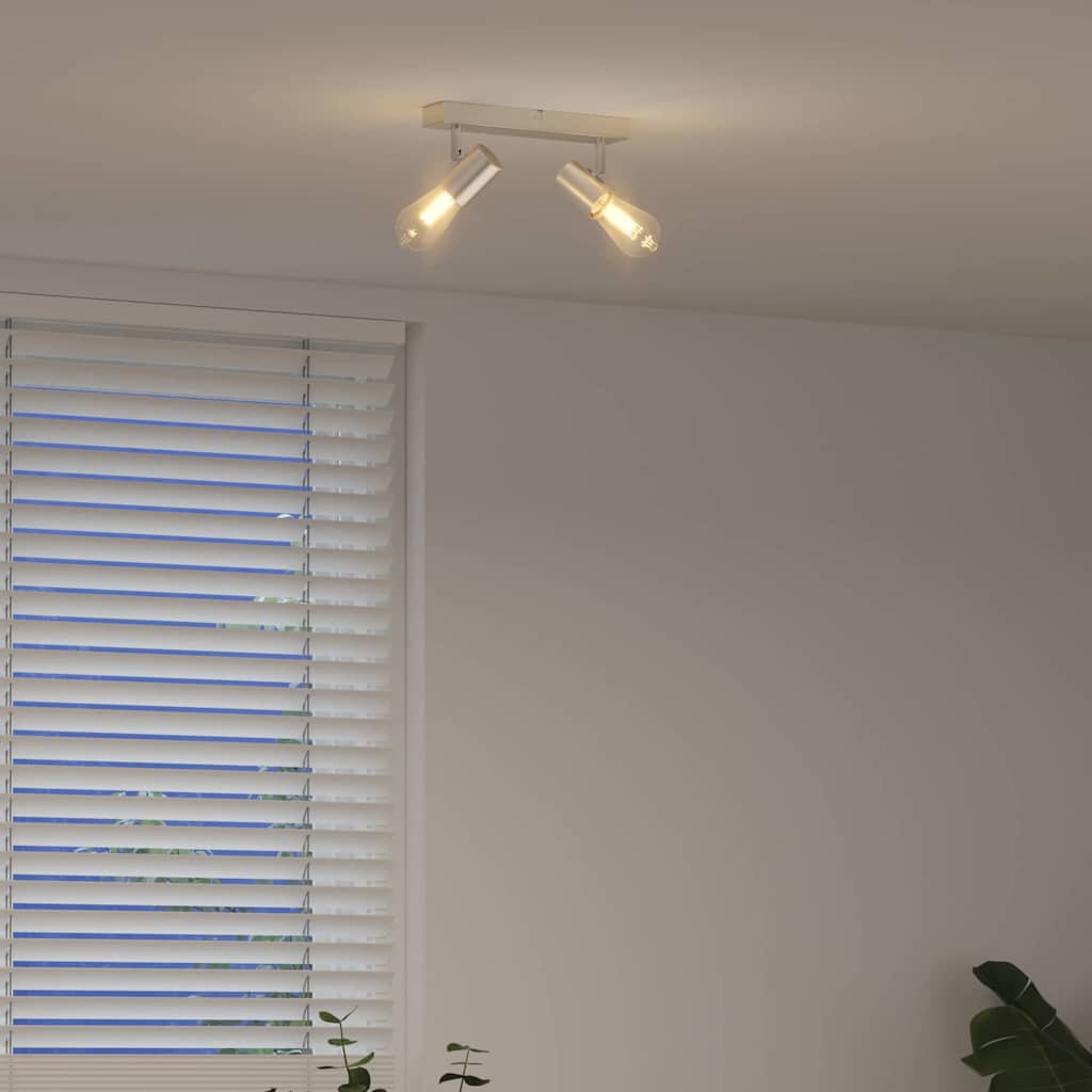 Faretto da soffitto Nichel 26 x 6,5 x 11,5 cm Metallo