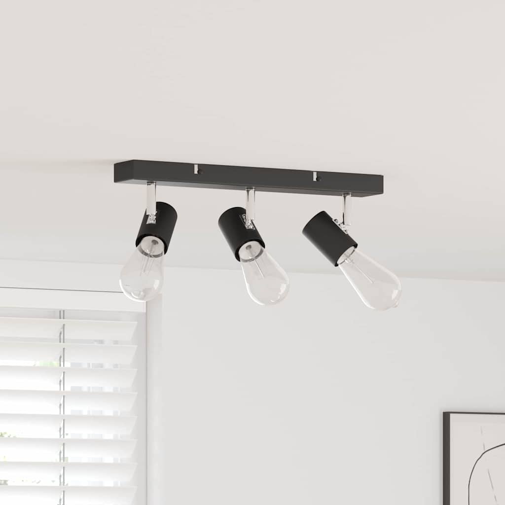 Faretto da soffitto Nero 38 x 6,5 x 11,5 cm Metallo